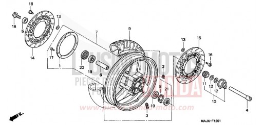 ROUE AVANT (ST1100A) ST1100AY de 2000